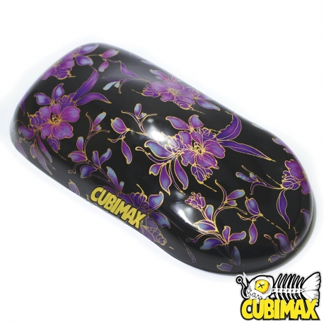 h100 Flower Gold Pellicola per Cubicatura e WTP Water Transfer Printing Professionale in HD