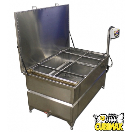 Vasca Cubicatura 100cm x 100cm con coperchio Acciaio Inox WaterTransfer WTP