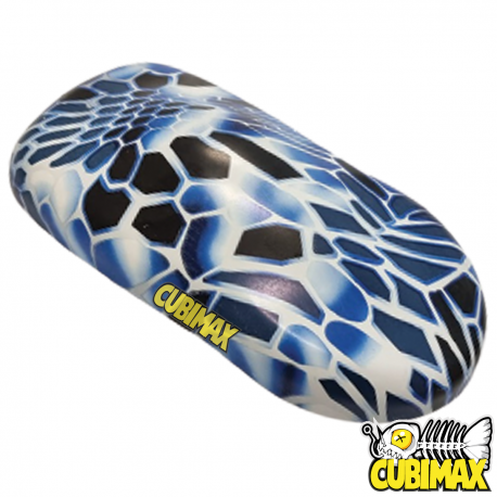 h100 Psychedelic Blu Skin Pellicola per Cubicatura e WTP Water Transfer Printing Professionale in Alta Definizione HD